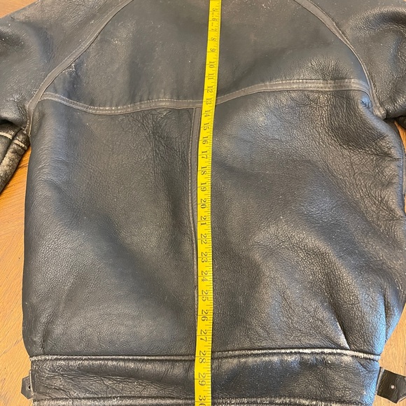 Beautiful soft genuine leather bomber jacket lined with English sheep’s wool! - Picture 8 of 9